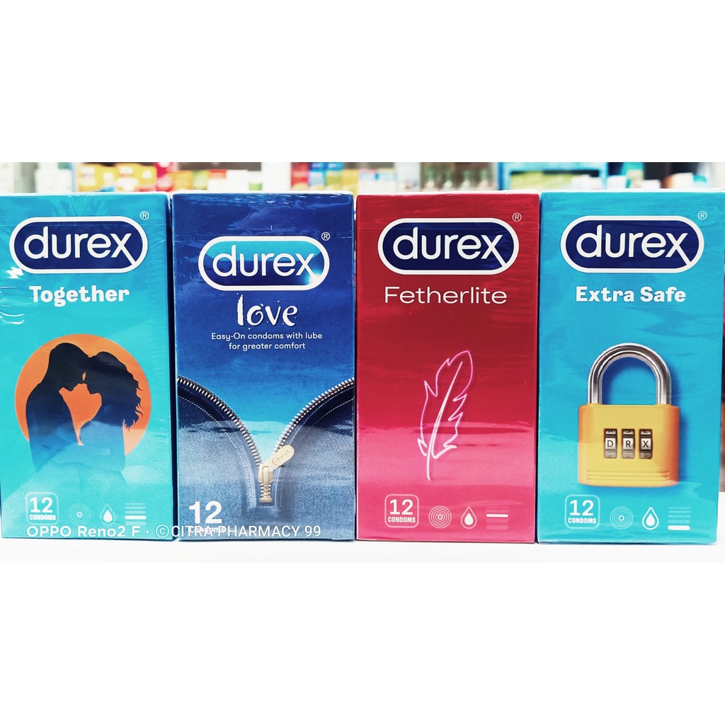 [𝐏𝐑𝐈𝐕𝐀𝐒𝐈] Kondom Durex Extra Safe Fetherlite Love Together - 𝐈𝐬𝐢 𝟏𝟐𝐩𝐜𝐬