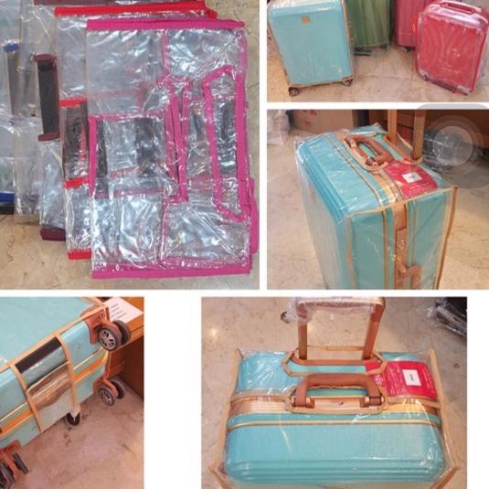 ♫ Sarung Koper bahan Mika Transparan / COVER luggage ➶