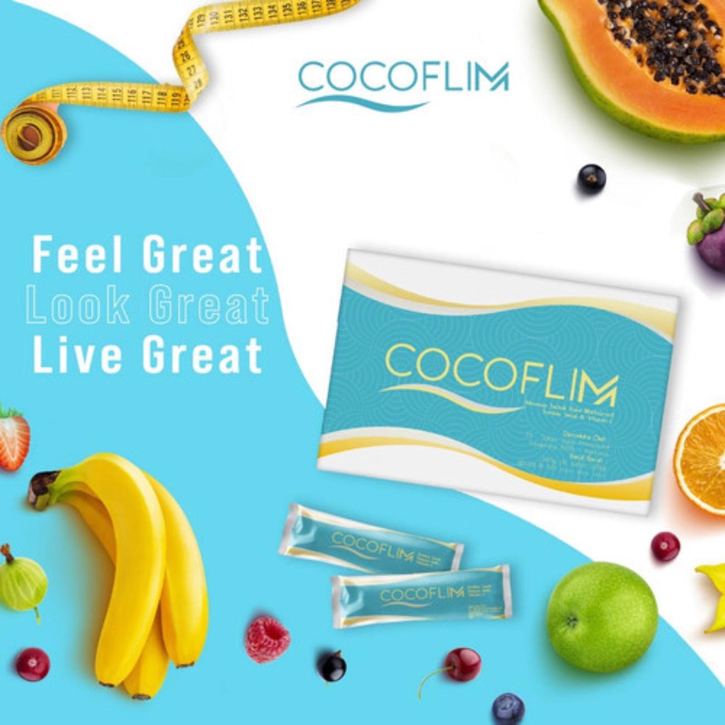 [ORI] Cocoflim Minuman Diet Sehat Detox Tubuh Suplemen Pelangsing Tubuh - 1 BOX