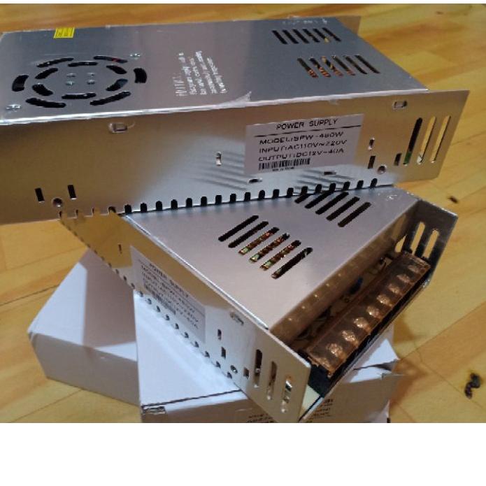 ➵ Power Supply Cctv 12V 40A Power Suply Switching 40 Ampere 12 Volt PSU ✦