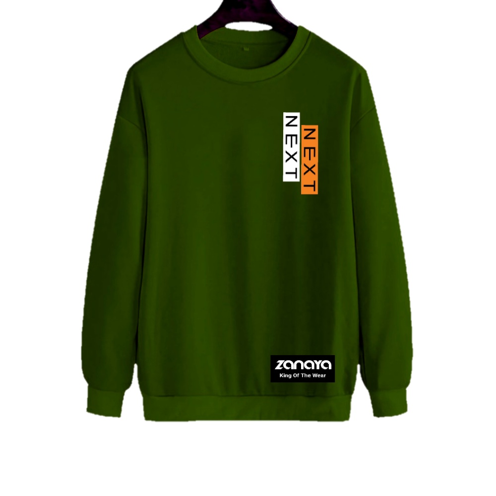 COD Sweater Pria Crewneck Sablon NE-X Size M L XL XXL XXXL XXXXL Paling Banyak Di Cari