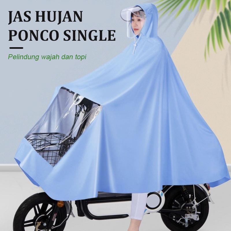 COD - Jas Hujan Single Hanya Untuk 1 Kepala Bahan PVC Ukuran 160cmx180cm  - YY-5