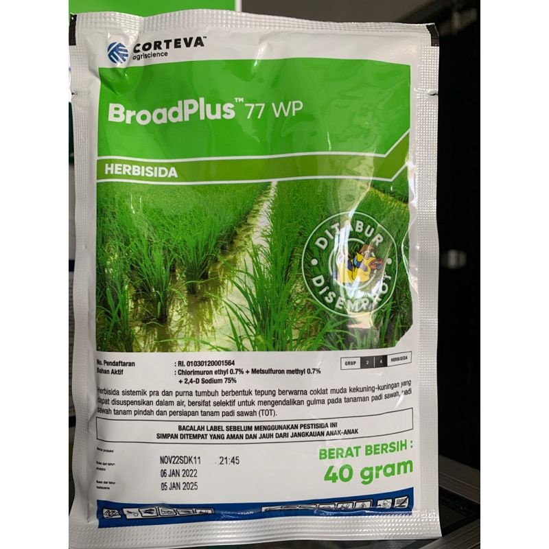 Herbisida Padi BroadPlus 77 WP AllyPlus 40 gr