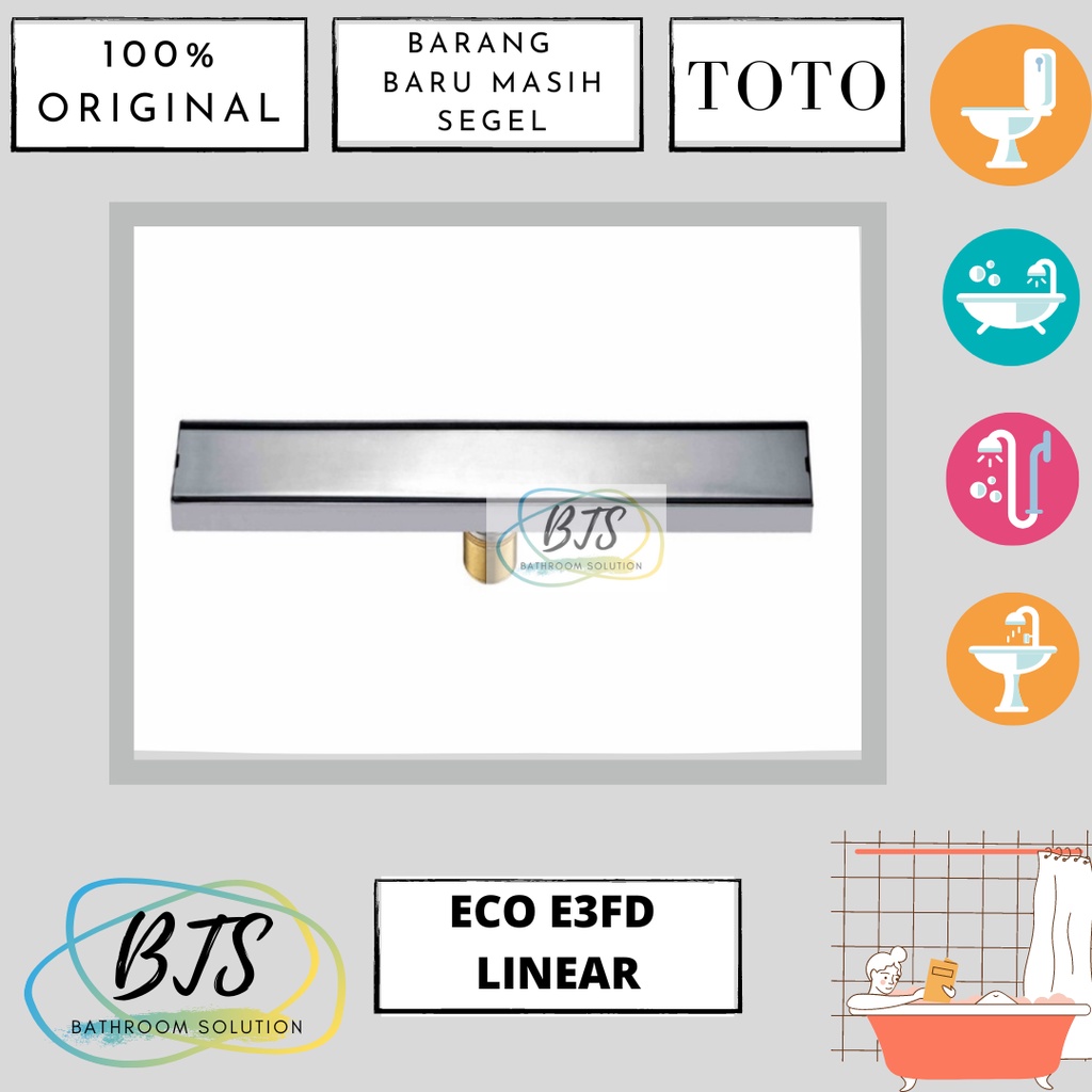 Floor drain TOTO FLOOR DRAIN PANJANG ECO E3FD LINEAR