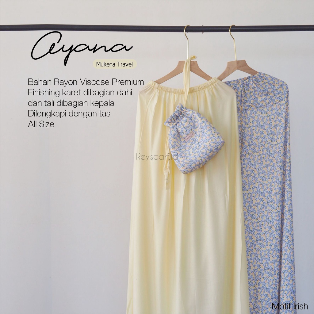 [[PART 2]] Mukena Dewasa Motif Ayana Series By Reyscarf.id - Bahan Rayon Viscose Premium - Mukena Travel Dewasa Jumbo Adem Halus Nyaman Dipakai - Bisa Cod