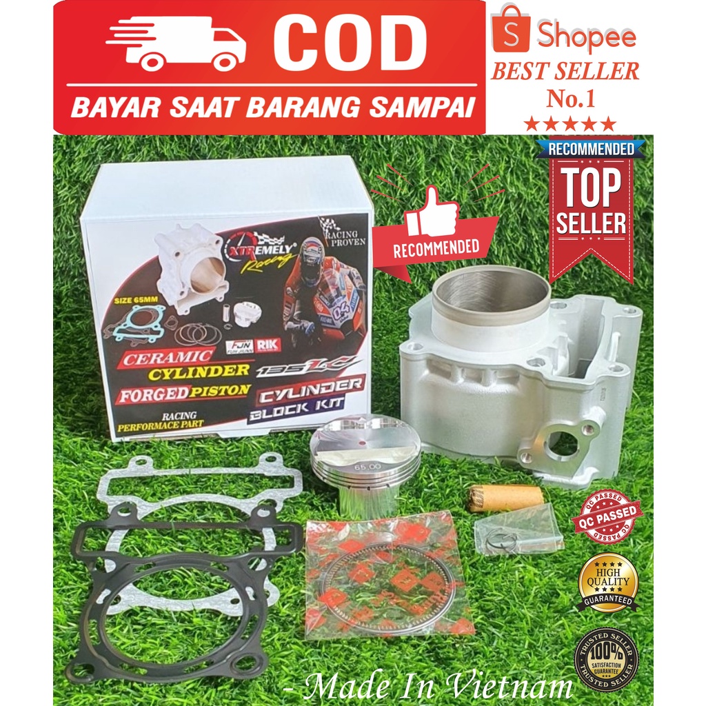 BLOK BORE UP JUPITER MX 135 / MX KING / VIXION CERAMIC SIZE 65MM