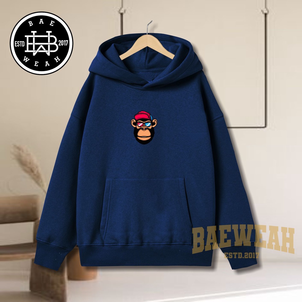 GORILA Sweater Hoodie ANAK Laki-laki perempuan LOGO FLEECE TEBAL