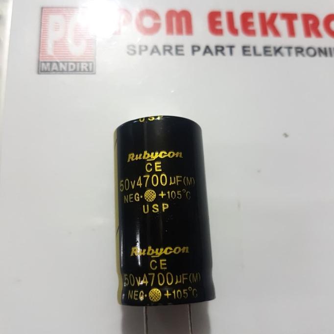 Elco 4700uf 50v Rubycon pcmelektr812 dijamin