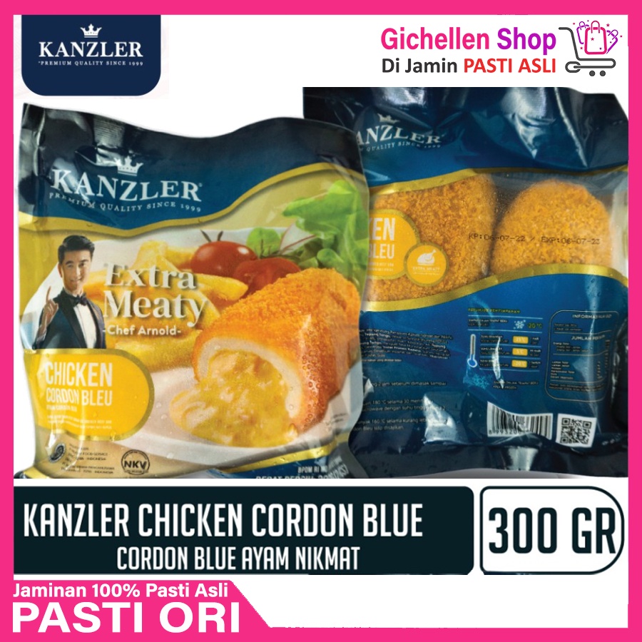 

Kanzler Cordon Bleu 300gr Katsu Ayam Isi Keju Smoked Beef 300 Gr Gram