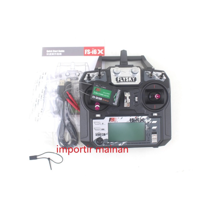 Flysky Fs-I6X 10Ch Plus Fs-Ia10B Transmitter Fsi6X Rc Plane Helikopter #Original