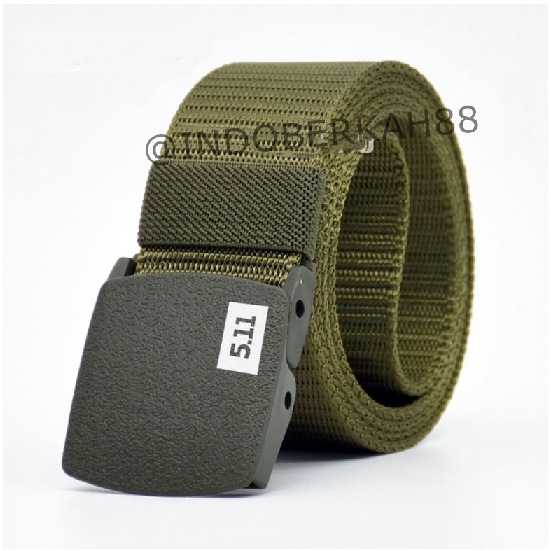 Ikat Pinggang Pria Wanita Unisex Canvas Tactical Military Belt Sabuk Pria Anti Metal Detector Ikat Pinggang Anak Sekolah Dan Kerja (Termurah Shopee)