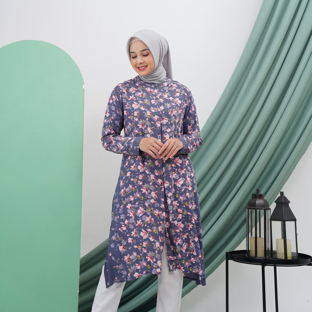 LONG TUNIK RAYON VISCOSE PREMIUM BUSUI/TUNIK RAYON MOTIF TERBARU SERI 3