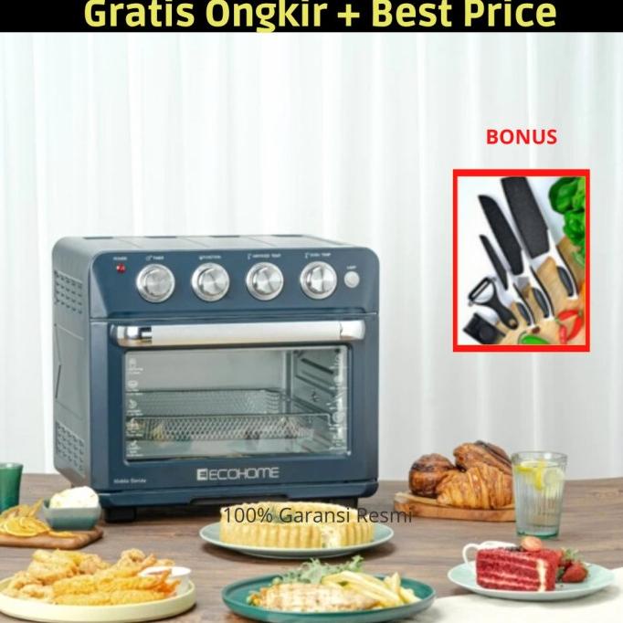 Ecohome Cubic Air Fryer Oven - Oven Air Fryer Eaf-888 - Aqua Marine Storrianake