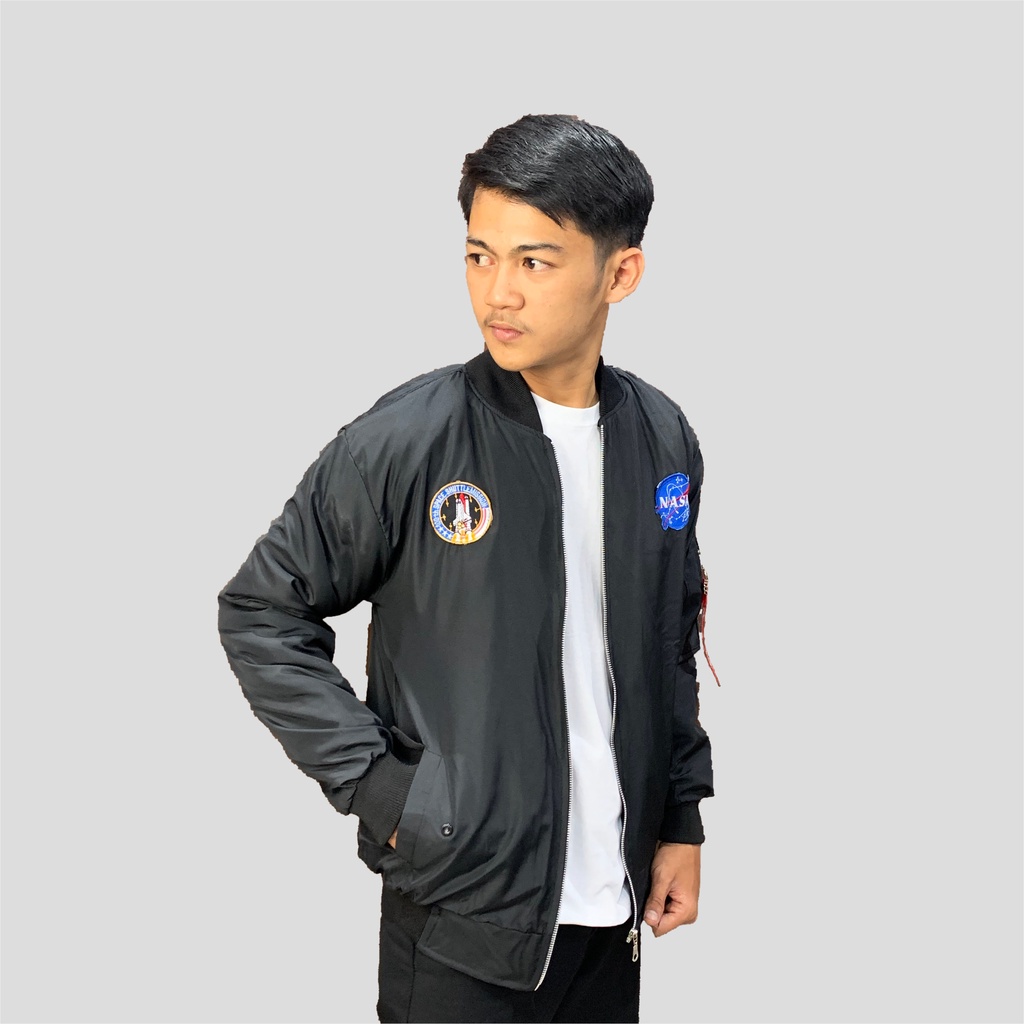 NASA Bomber || Bomber Jacket || Jacket Pilot Sz M - Xl ( Pria dan Wanita )