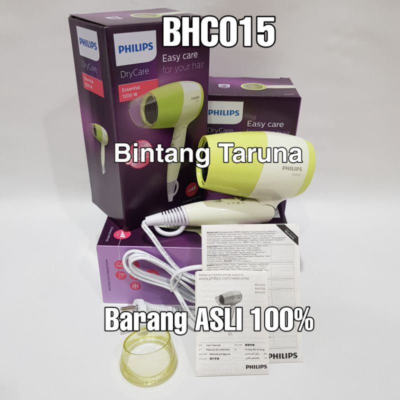 Hair dryer Philips BHC015 Pengering Rambut Philips BHC015 DryCare Philips BHC015 Hairdryer Philips