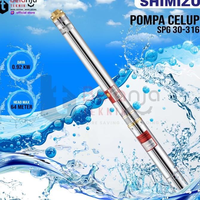 Shimizu Submersible Pump Spg 30-316 Non Kabel Mesin Pompa Air Satelit