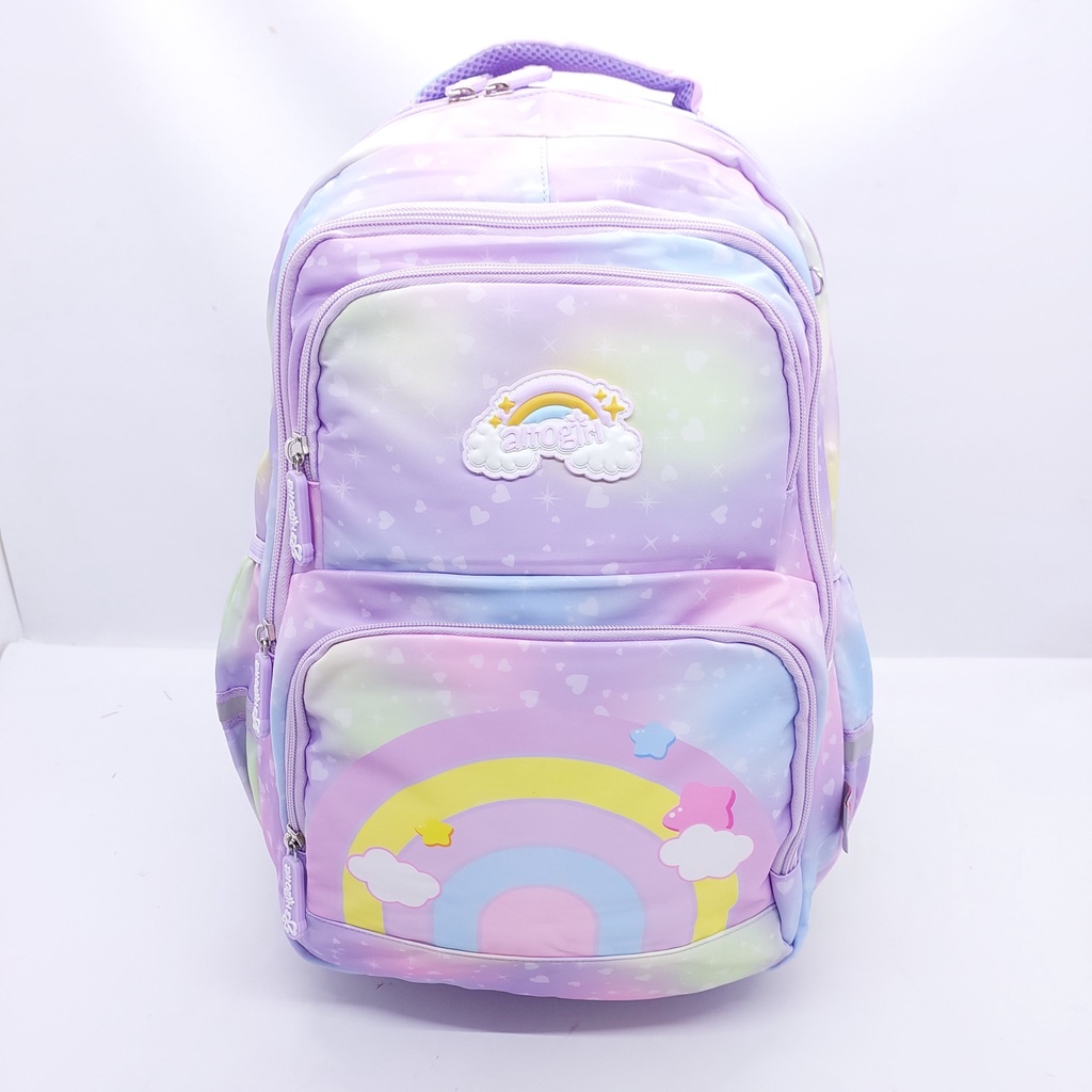 Tas Alto Girl Parasut Nilon Galaxy Rainbow 17 INCHI MURAH BARU ORIGINAL / Tas Sekolah ALTOGIRL SD SMP SMA KULIAH MOTIF PELANGI 17 INCHI ORI / TAS LAPTOP ALTOGIRL MOTIF RAINBOW 17 INCH MURAH / RANSEL SEKOLAH ALTOGIRL 17&quot;/ TAS PUNGGUNG ALTOGIRL 4 RUANG ORI