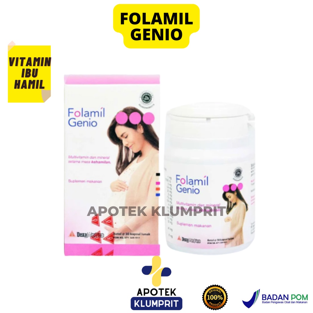 FOLAMIL GENIO GOLD ECER / VITAMIN IBU HAMIL / TABLET