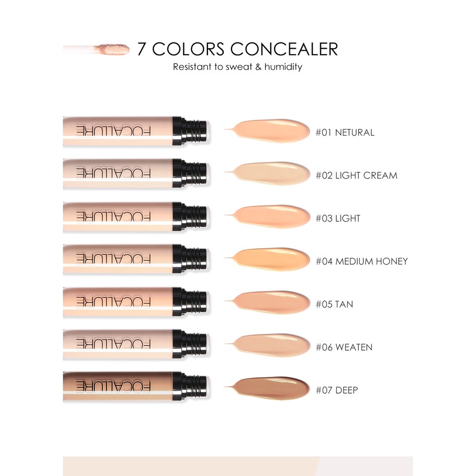 NIK - FOCALLURE Full Coverage Concealer | Full Coverage Concealer Liquid concealer | BPOM FA52 BPOM ORIGINAL