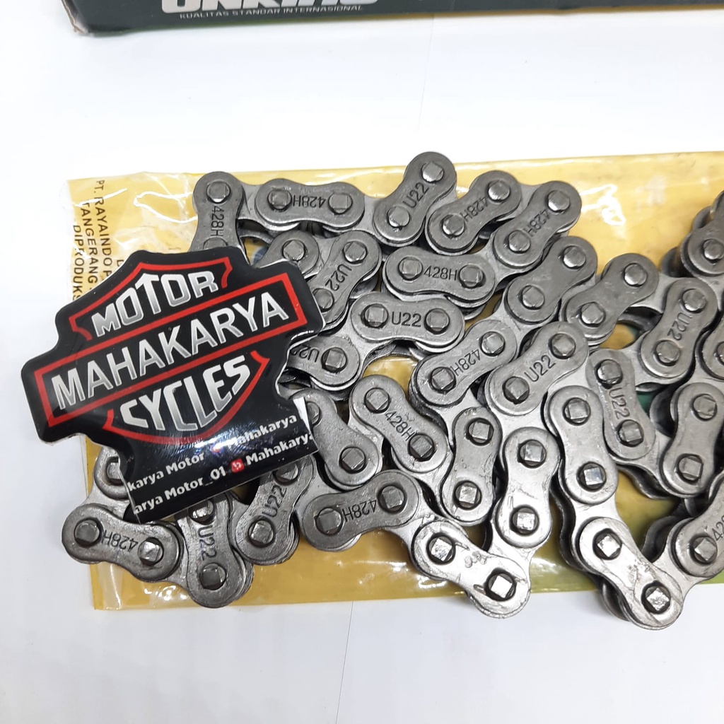 RANTAI RANTE CHAIN RODA MOTOR 428H 108 UNIVERSAL TEBAL HEAVY DUTY