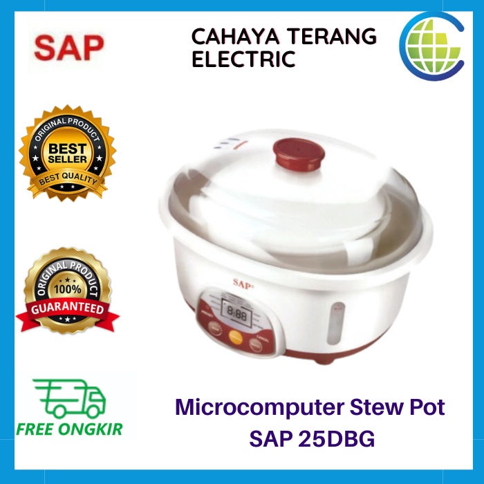 SAP Stew Pot Micro Komputer Slow Cooker 25 DBG Slow Cooker 25DBG 2.5 Liter