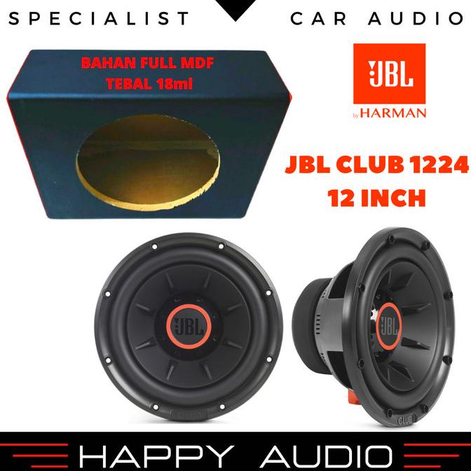Subwoofer Audio Mobil Jbl Club 1224 12 Inch Subwoofer Bonus Box Sub