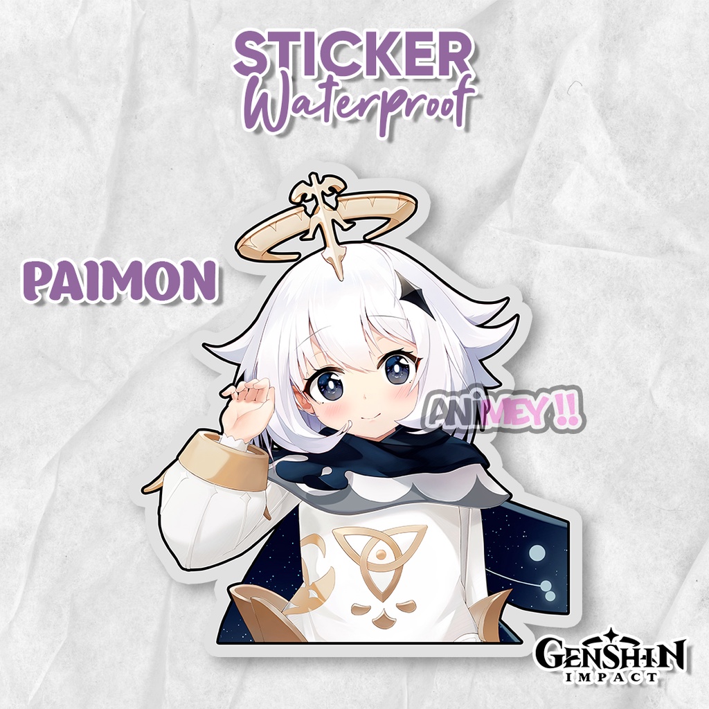 

Stiker Paimon Genshin Impact/ Sticker Anime Waterproof
