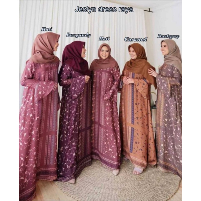JESLYN DRESS VIRAL DRESS RAYA TERLARIS DRESS MUSLIMAH KEKINIAN