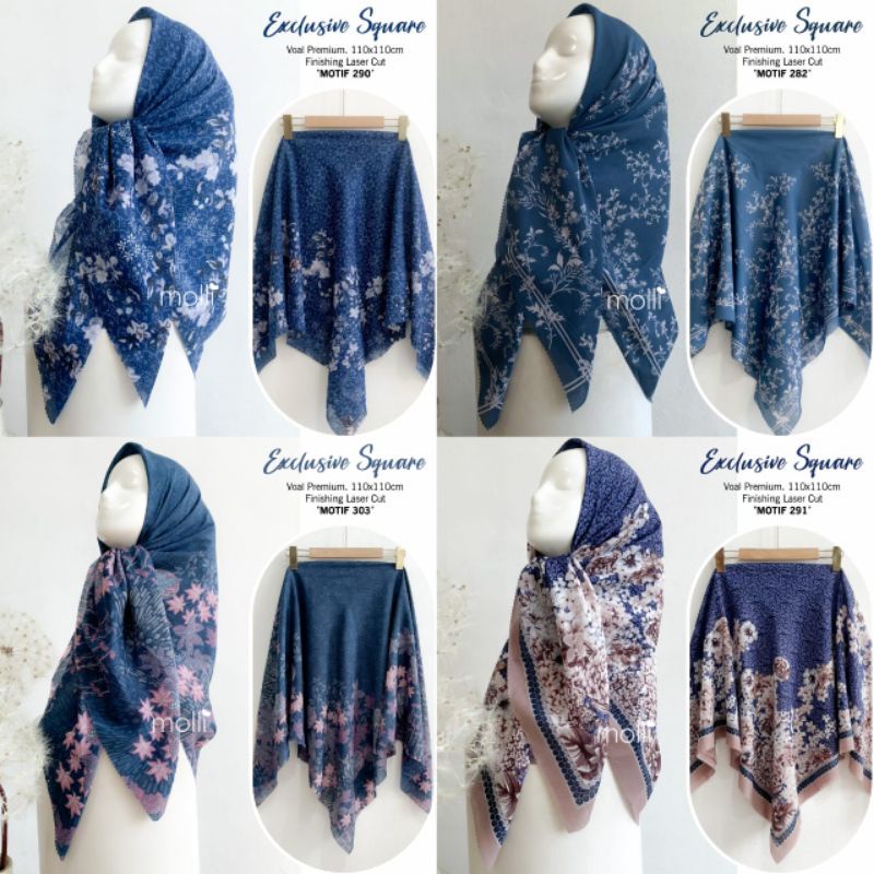 JILBAB VOAL MOTIF SERI NAVY / SEGIEMPAT MOTIF / VOAL MOTIF PREMIUM / HIJAB VOAL MOTIF / VOAL MOTIF L