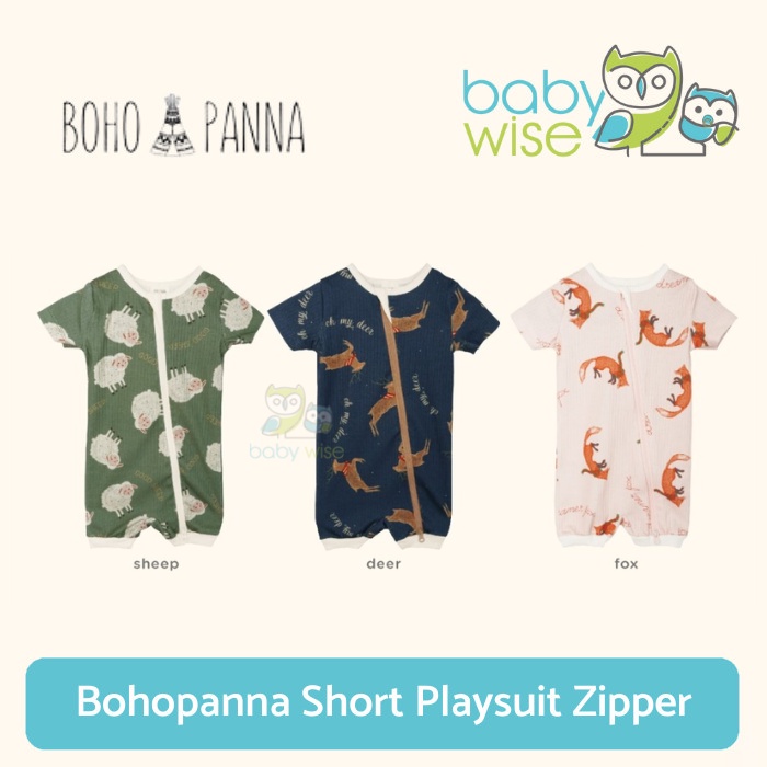 Bohopanna Short Playsuit Zipper