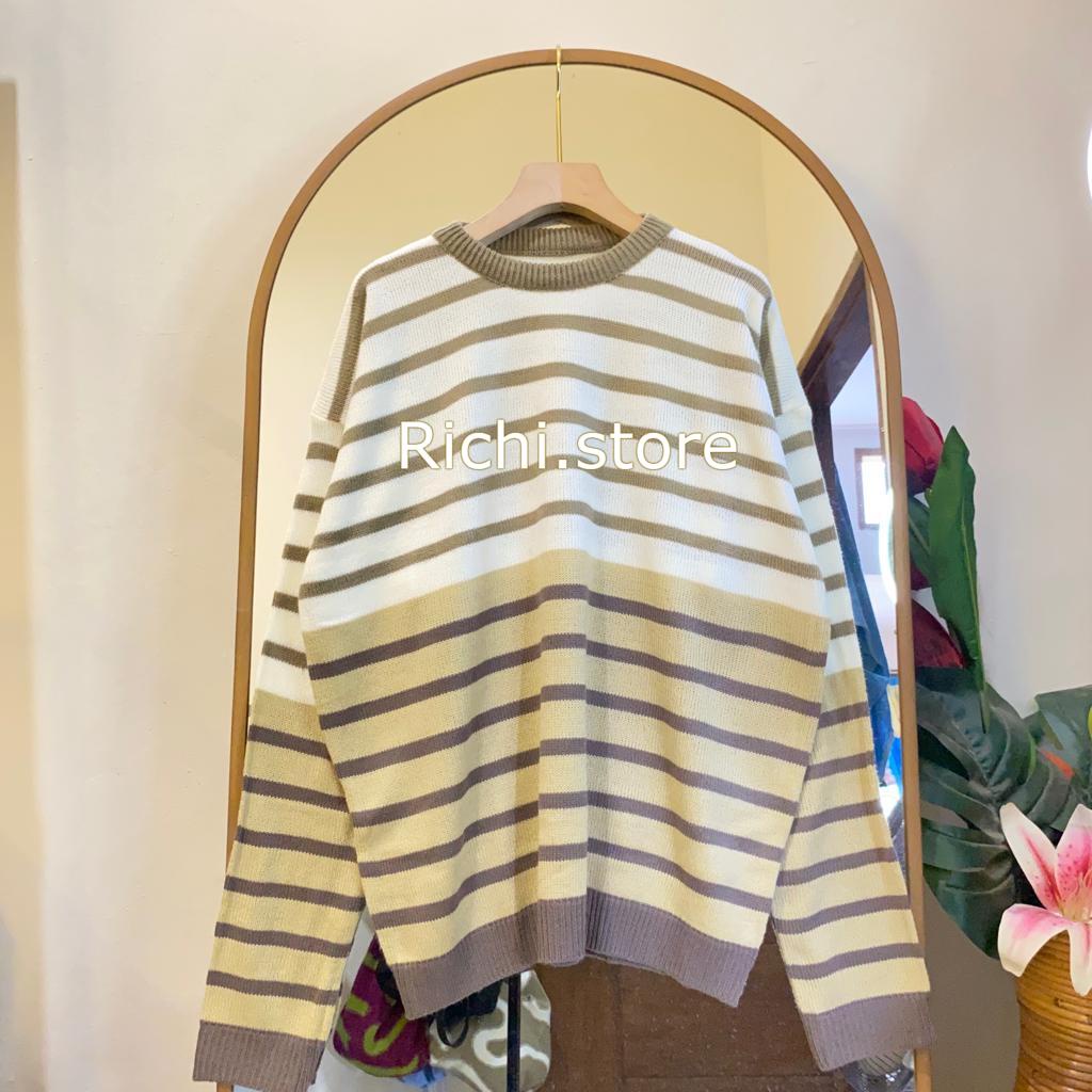 ALYSA BLOUSE RAJUT OVERSIZE MOTIF BLASTER