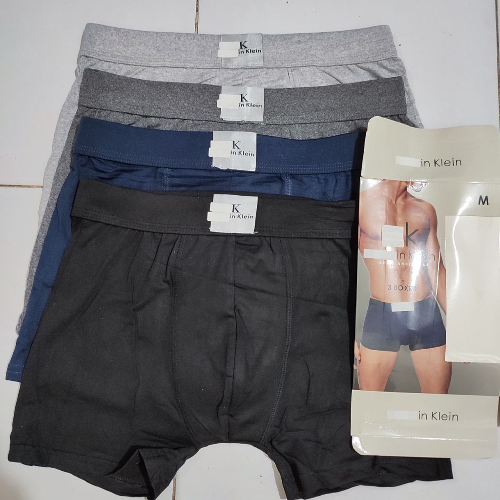 Celana dalam boxer pria 1 box isi 3 pcs