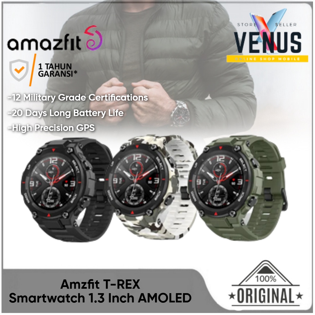 Amazfit T-rex Smartwatch AMOLED with GPS - Amazfit TREX Smart watch