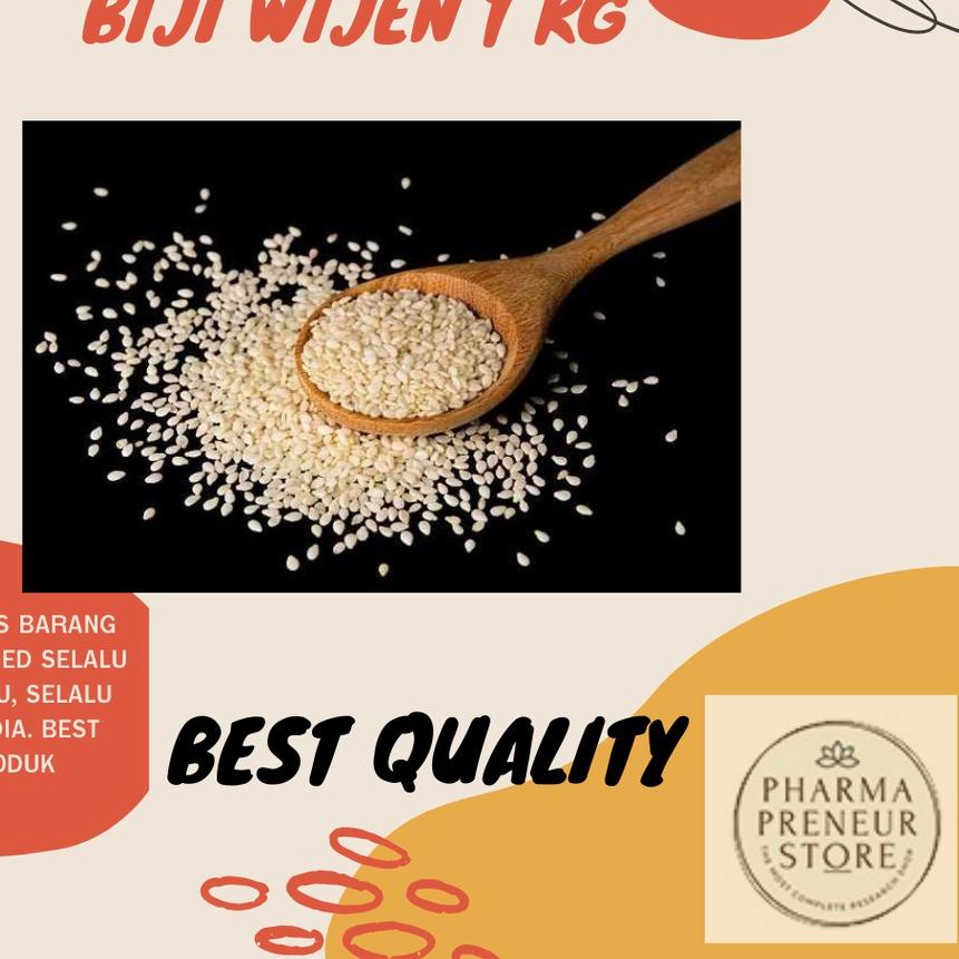 

❀ BIJI WIJEN WHITE SESAME 1 KG NO. 1 BEST QUALITY MURAH BANGET!!! ✰