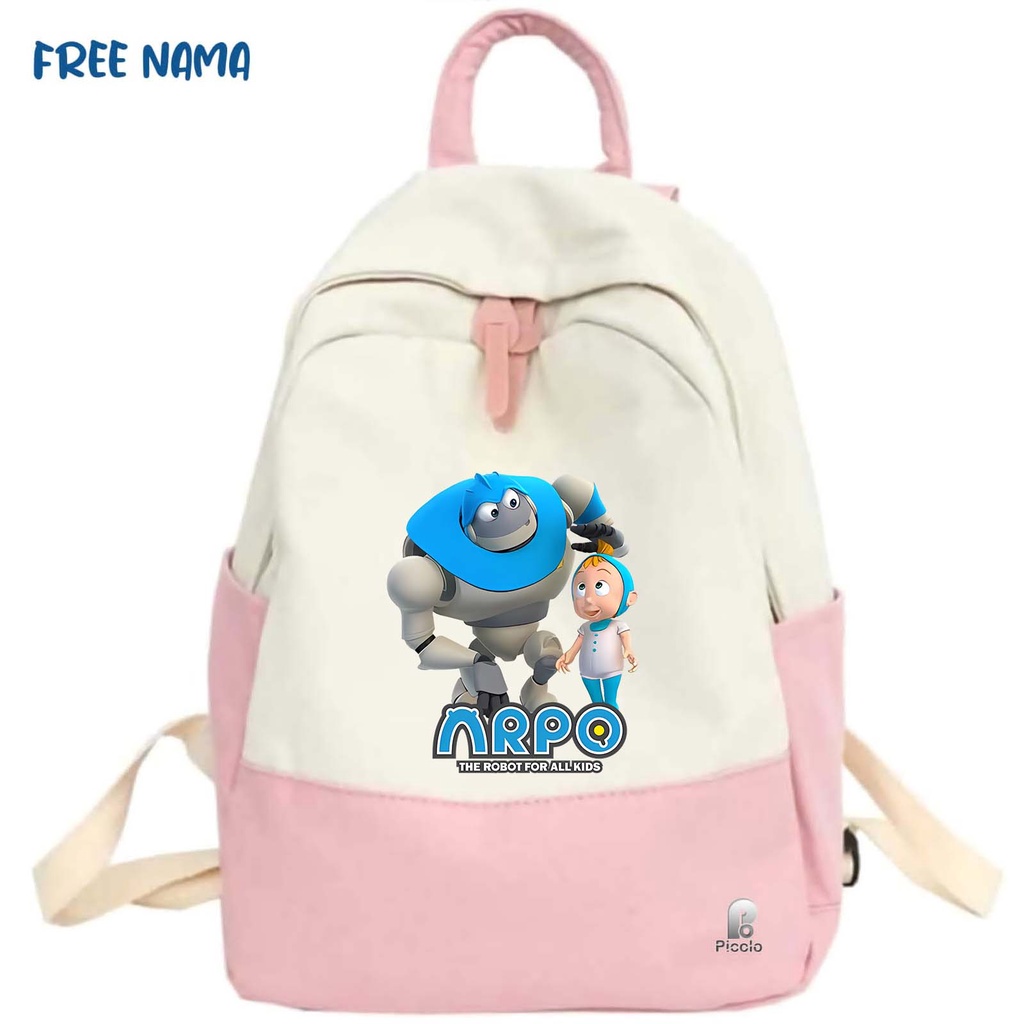 TAS RANSEL BACKPACK ANAK SEKOLAH MOTIF KARTUN ARPO THE ROBOTS FOR ALL KIDS UNISEX (FREE NAMA)