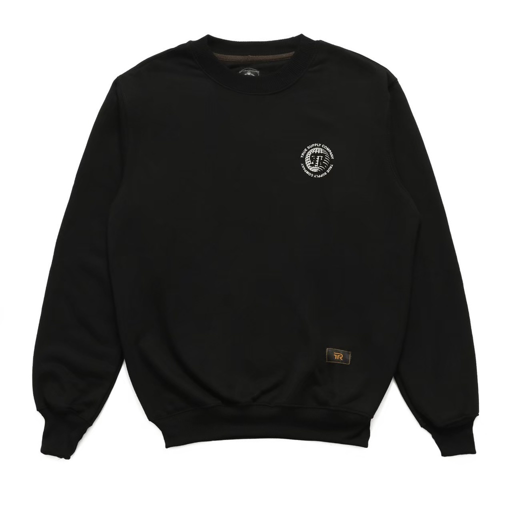 Sweater Crewneck TR CLOTHING SET ON FREE Black Premium unisex Top Quality