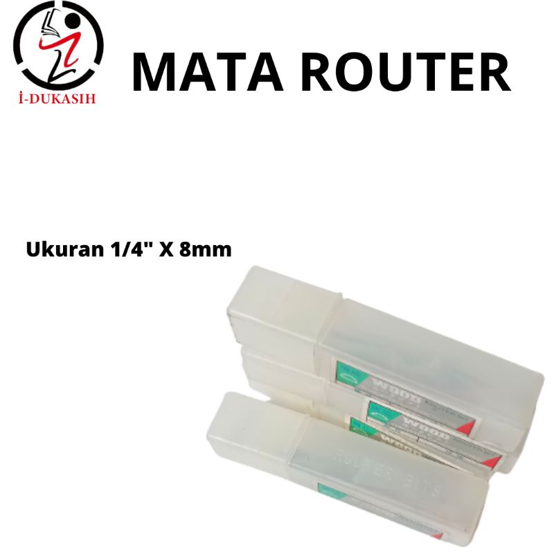 [IDUKASIH] ROUTER BIT MATA ROUTER MATA PROFIL LUNCI STRAIGHT BIT 8MM