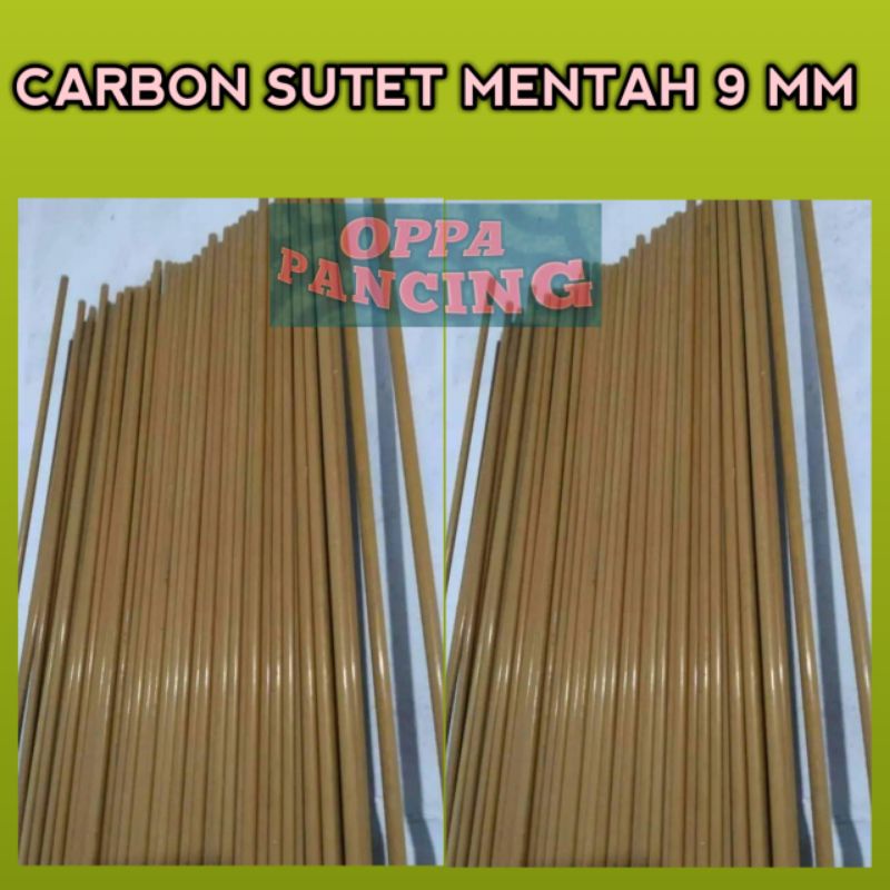 Carbon Sutet Mentah 9 mm 200 cm