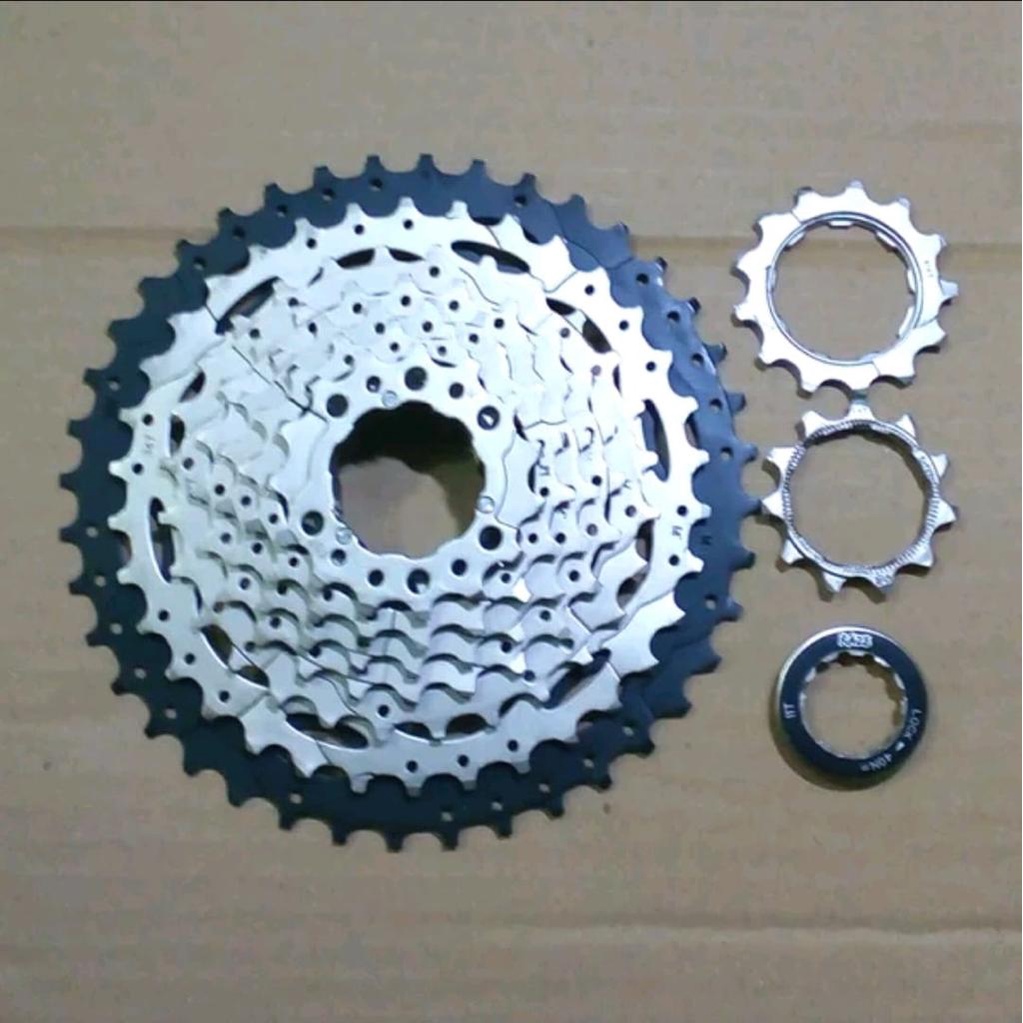 TERMURAH!!! Sprocket Sepeda 9 Speed Cassete 11-40T / RAZE Silver / Realpict