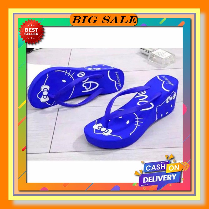 Lapepa Jovanka Sepatu Sandal Wedges Wanita Casual Sendal Hak Tali Belakang Kekinian Pantopel Brukat 