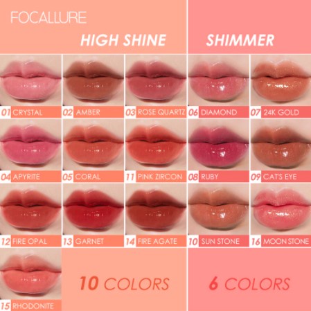 NIK - FOCALLURE Plump High Shine Lip Glow FA153 | Plumpmax | Lipgloss Lip Gloss | Lip Plumper | BPOM ORIGINAL