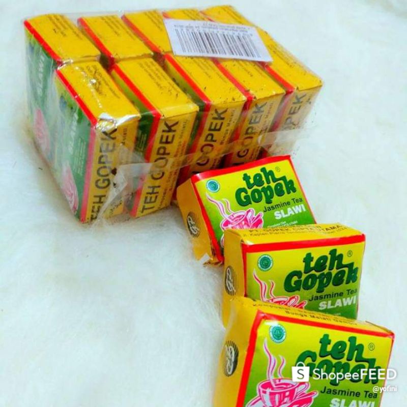 

Teh Gopek Super Premium Slawi 1 Pack isi 10 pcs