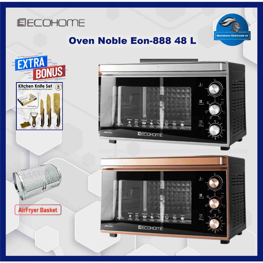 Ecohome Digital Airfryer Oven Noble Led 48L Full Touch Screen