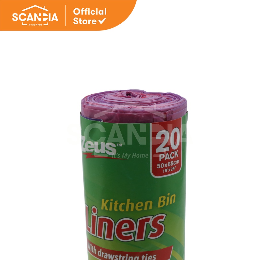 SCANDIA Kantong Sampah Bin Liners Scented 20 Pcs (BC0201) - Lavender