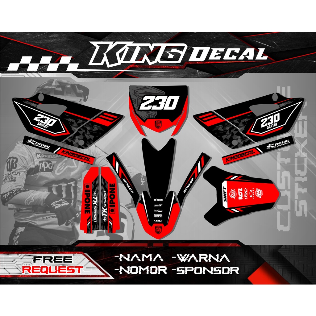 DECAL YZ 85 NEW BEBEK STIKER YZ STIKER GTX DECAL RBT STIKER RBT