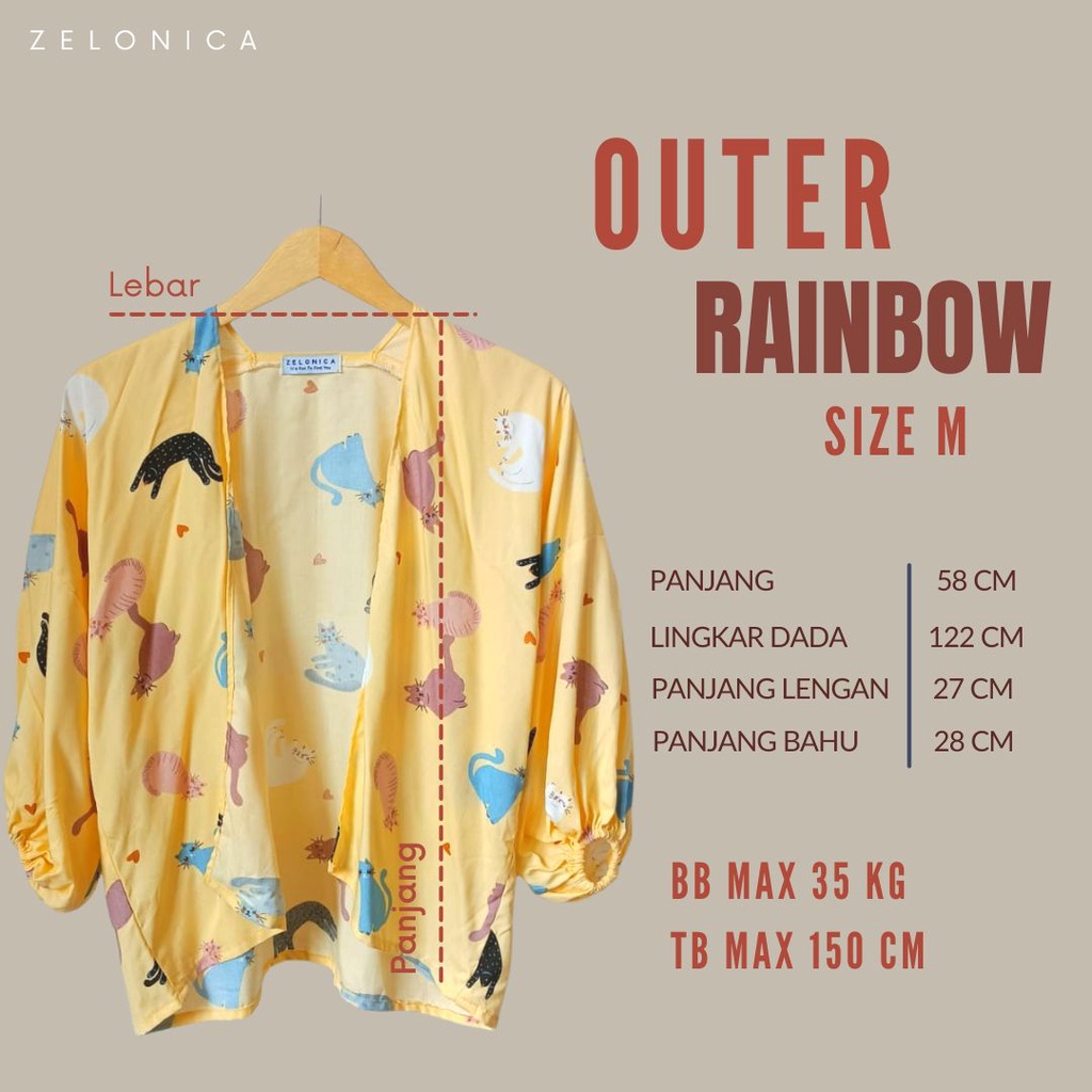 Zelonica Kiyowo outer Tk Sd Smp Kidzs (S-M-L)