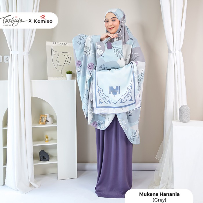 MUKENA TAZBIYA X KEMISO HANANIA SERIES ALLSIZE/MUKENA DEWASA/RAYON