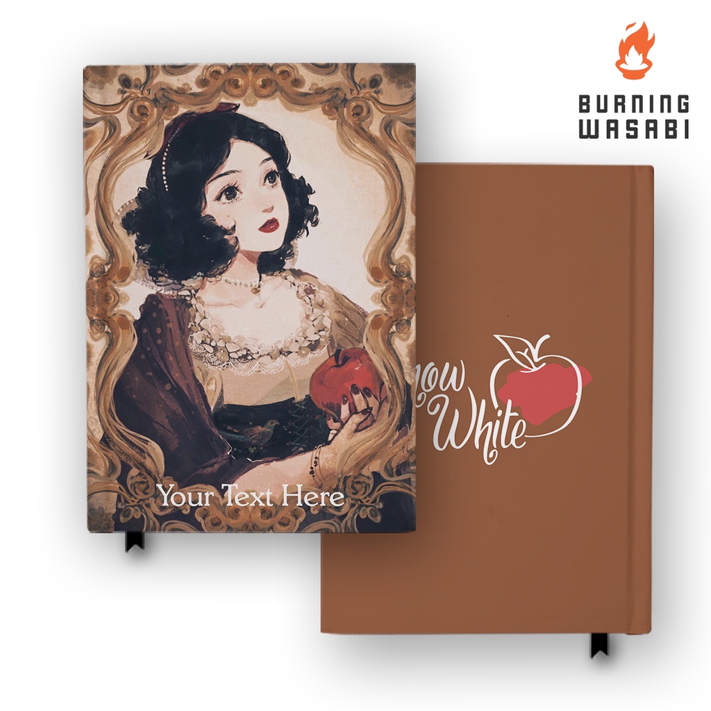 

Notebook Buku Snow White 4 Hardcover Agenda Custom Nama Diary Jurnal Agenda A5 A6