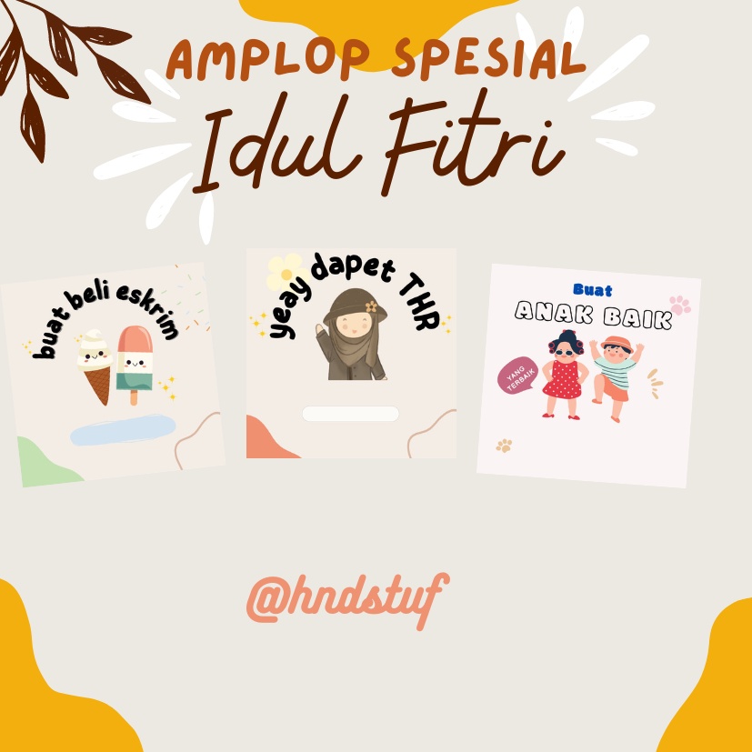

ISI 10 Amplop Lebaran | Amplop Lebaran Unik | Amplop sedotan lebaran