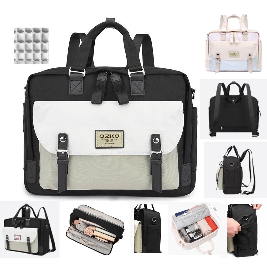 Tas Laptop Macbook Multi Ways Selempang Jinjing Ransel Backpack Size 13 14  inch